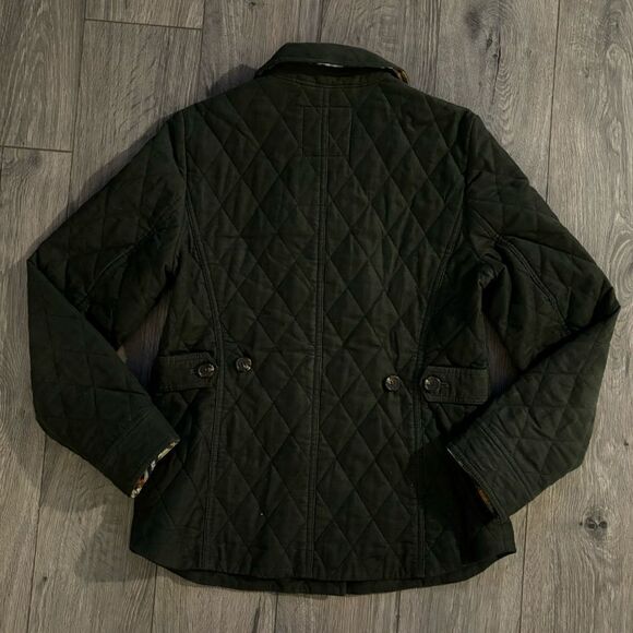 Talbots Green Quilted Barn Jacket XS - Picture 3 of 5